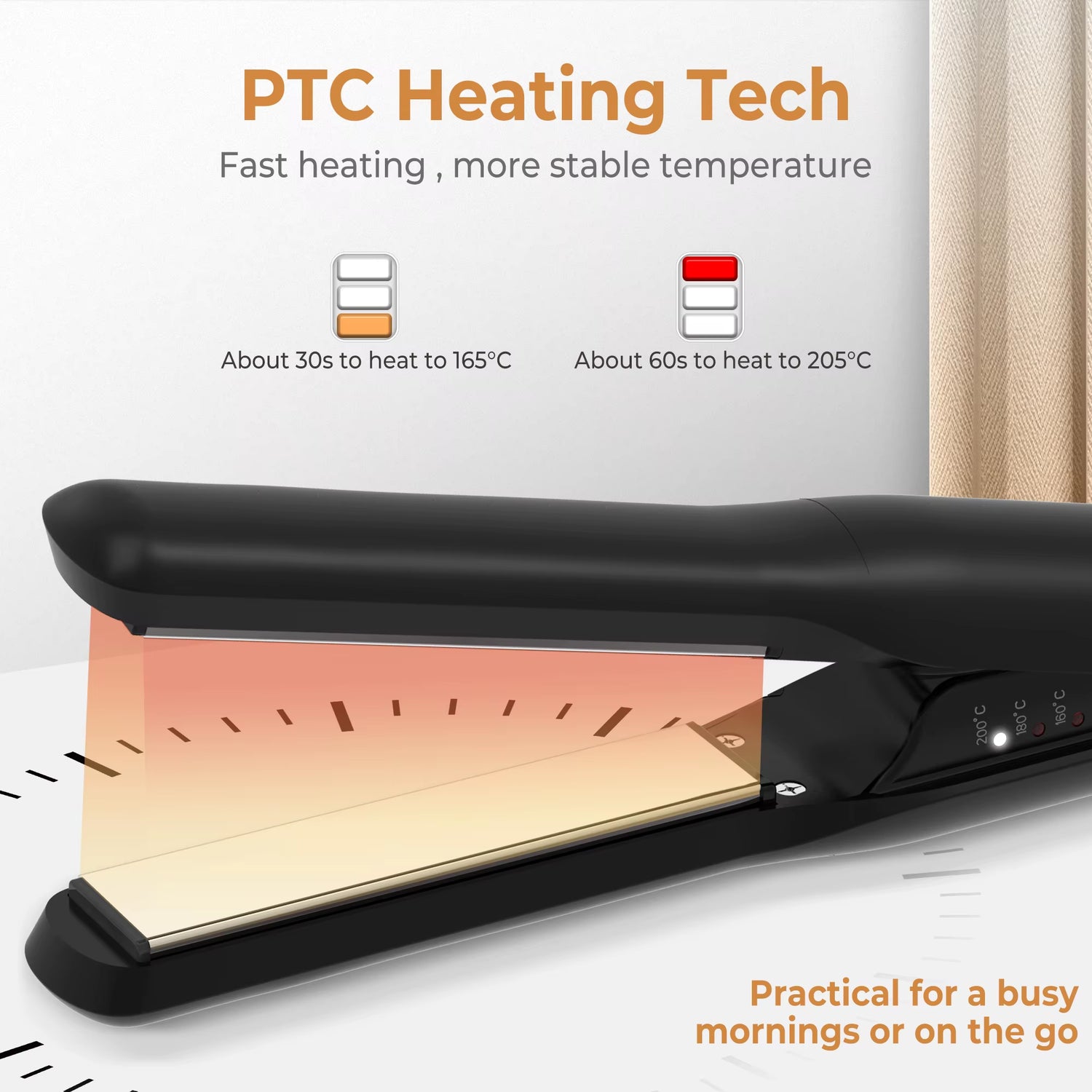 Wireless Hair Straightening Brush Men Quick Beard Straightener Hair Style Comb Multifunctional Cordless USB Charging